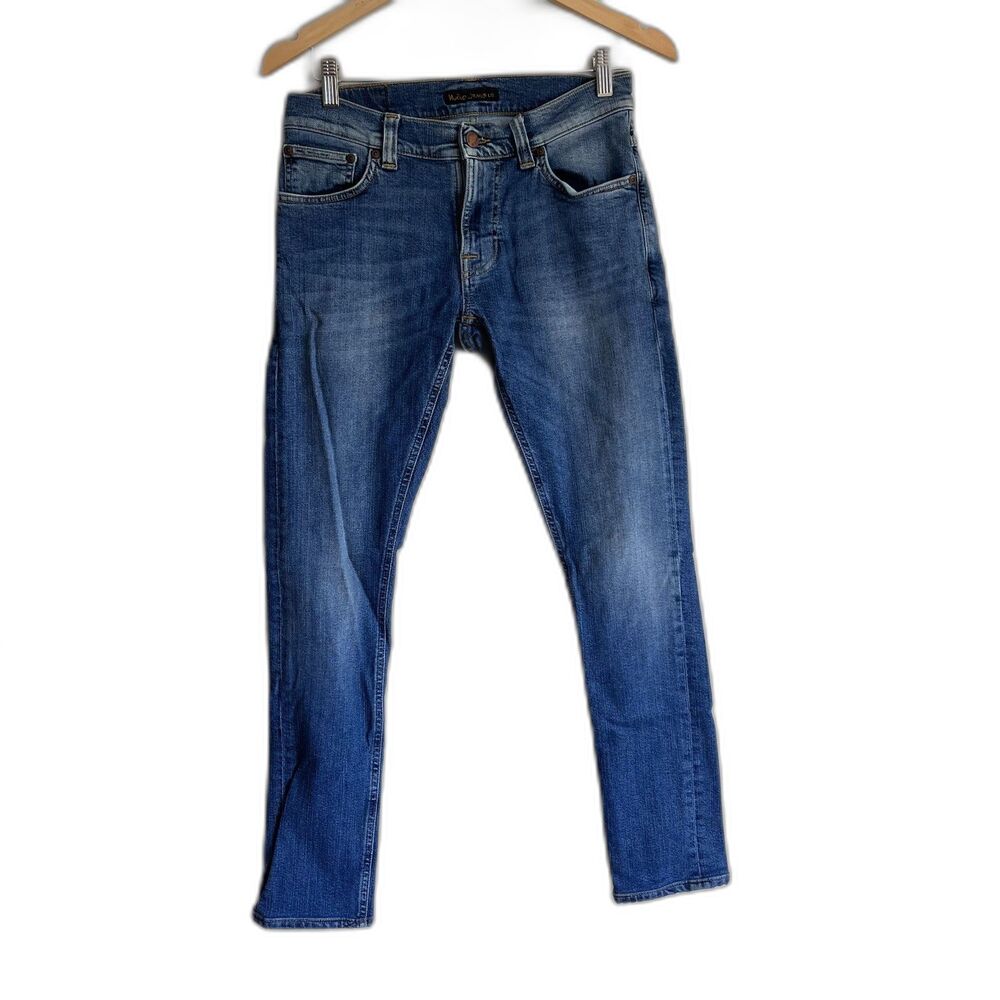 Nudie Jeans Tight Terry Men’s W29 L30 Skinny Slim Stretch Blue Denim Italy